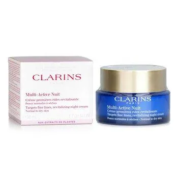 Clarins Multi-Active Night Targets Fine Lines Revitalising Night Cream For Normal To Dry Skin 50ml