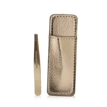 Tweezerman Mini Slant Tweezer With Case Rose Gold