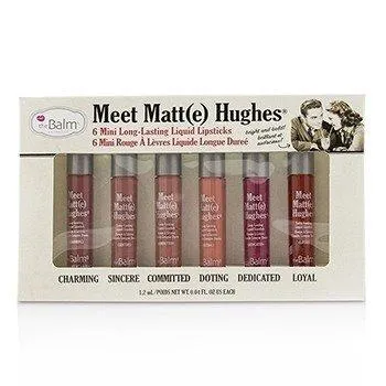theBalm Meet Matte Hughes 6 Mini Long Lasting Liquid Lipsticks Kit Volume.1 6x1.2ml