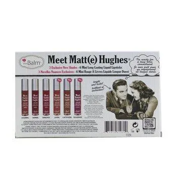theBalm Meet Matte Hughes 6 Mini Long Lasting Liquid Lipsticks Kit Volume. 3 6x1.2ml
