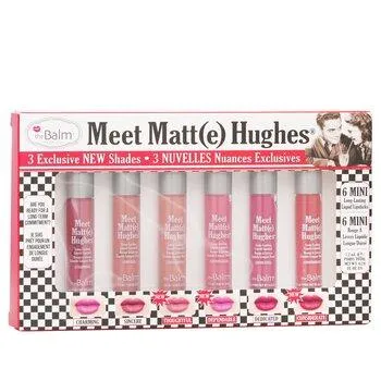theBalm Meet Matte Hughes 6 Mini Long Lasting Liquid Lipsticks Kit Volume. 14 6x1.2ml
