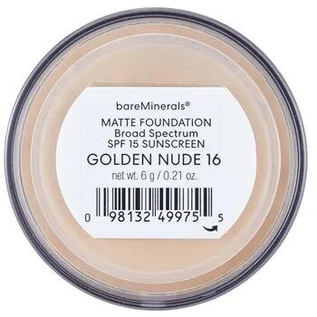 bareMinerals Matte Foundation Broad Spectrum SPF 15 Golden Nude 6g
