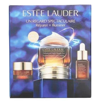 Estée Lauder Major Eye Impact Trio Repair + Brighten Skin Care Set: ANR Eye Supercharged Gel Cream + Repair Serum 3pcs