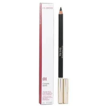 Clarins Long Lasting Eye Pencil With Brush 01 Carbon Black with Sharpener