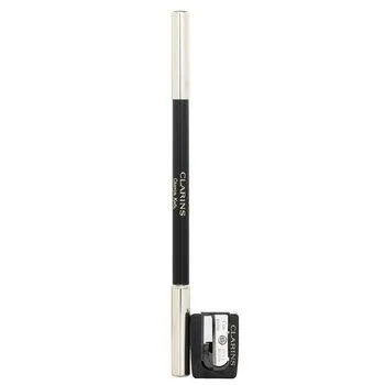 Clarins Long Lasting Eye Pencil With Brush 01 Carbon Black with Sharpener