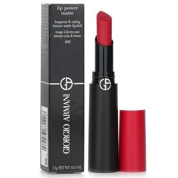 Giorgio Armani Lip Power Matte Longwear & Caring Intense Matte Lipstick 400 Four Hundred