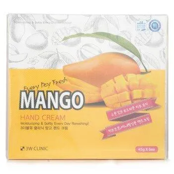 3W Clinic Hand Cream Mango 45g x 6