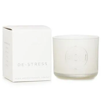 iKOU Essentials Aromatherapy Natural Wax Candle Glass De-Stress 100177 85g