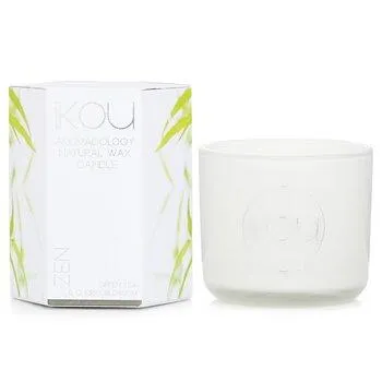 iKOU Eco-Luxury Aromacology Natural Wax Candle Glass Zen 85g