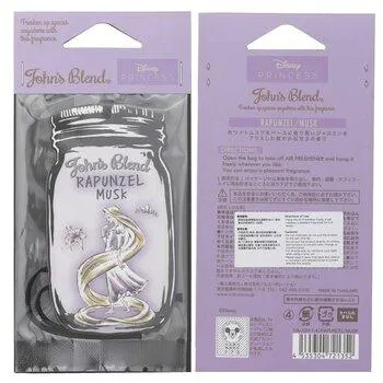 John's Blend Disney Princess Air Freshener Rapunzel Musk 1pc