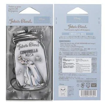 John's Blend Disney Princess Air Freshener Cinderella Musk 1pc