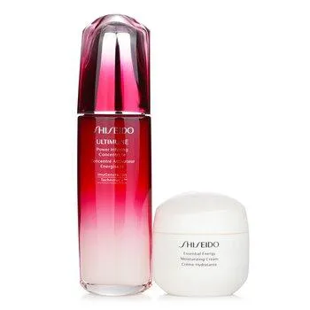 Shiseido Defend & Regenerate Power Moisturising Set: Ultimune Power Infusing Concentrate N 100ml + Essential Energy Moisturising Cream 50ml 2pcs
