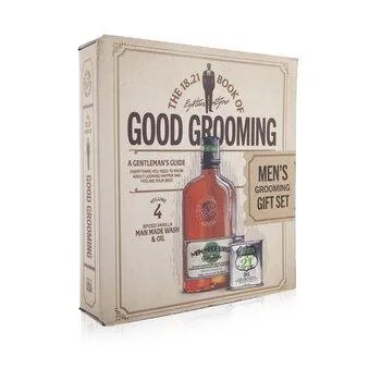 18.21 Man Made Book Of Good Grooming Gift Set Volume 4: Spiced Vanilla 2pcs