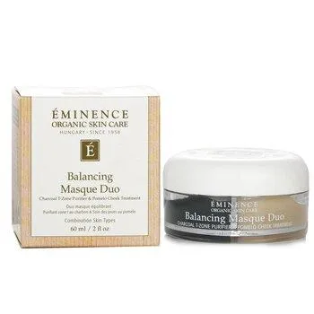 Eminence Balancing Masque Duo: Charcoal T-Zone Purifier & Pomelo Cheek Treatment For Combination Skin Types 60ml