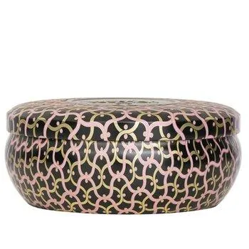 VOLUSPA 3 Wick Decorative Tin Candle Pink Citron Grapefruit 340g