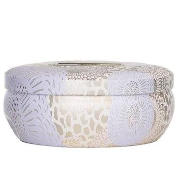 VOLUSPA 3 Wick Decorative Tin Candle Santal Vanille 340g