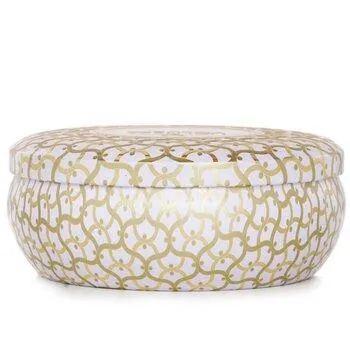 VOLUSPA 3 Wick Decorative Tin Candle Eucalyptus & White Sage 340g