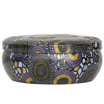 VOLUSPA 3 Wick Decorative Tin Candle Apple Blue Clover 340g