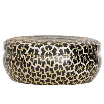 VOLUSPA 3 Wick Decorative Tin Candle Ambre Lumiere 340g