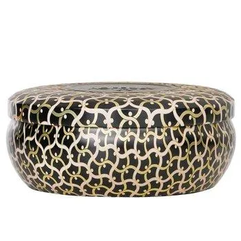VOLUSPA 3 Wick Decorative Tin Candle Ambre Lumiere 340g