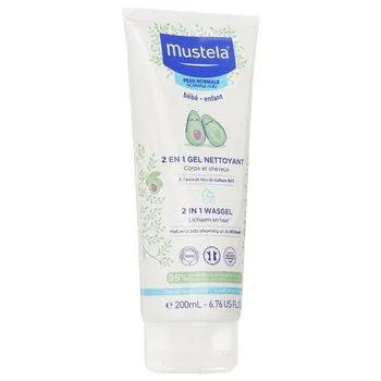 Mustela 2 In 1 Body & Hair Cleansing Gel For Normal Skin 200ml