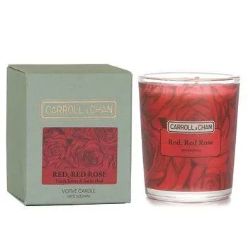 Carroll & Chan 100% Beeswax Votive Candle Red Red Rose 65g