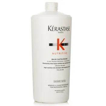 Kérastase Nutritive Bain Satin Riche High Nutrition Rich Shampoo With Essential Nutriments Very Dry Hair 1000ml