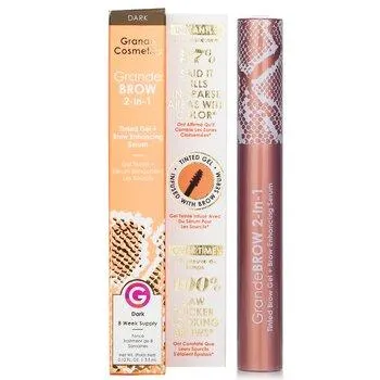 GRANDE Cosmetics GrandeBROW 2 In 1 Tinted Brow Gel + Brow Enhancing Serum Dark