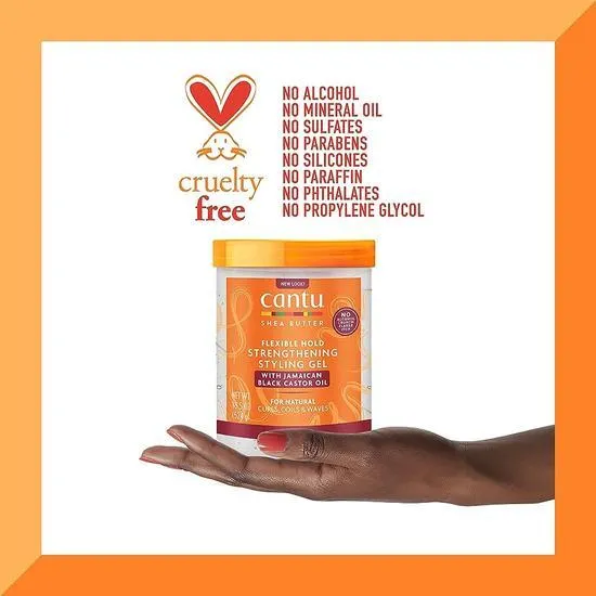 Cantu Maximum Hold Strengthening Styling Gel 524g