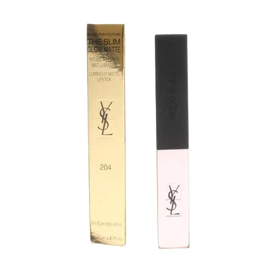 Yves Saint Laurent Rouge Pur Couture The Slim Glow Matte 204 Private Carmine