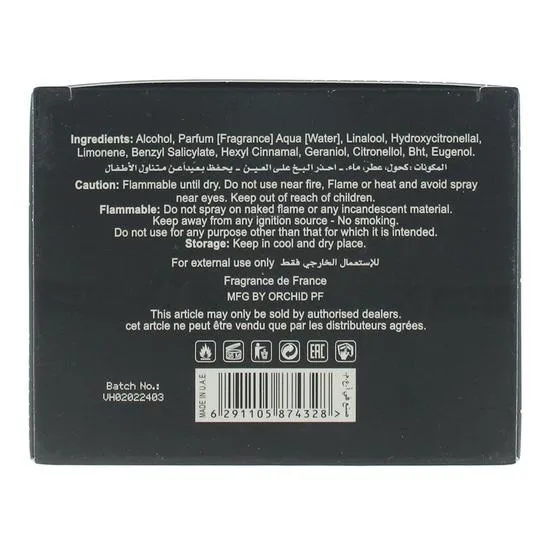 Orchid Victorious Pour Homme Eau De Parfum 100ml