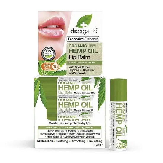 Dr. Organic Bioactive Skin Care Organic Hemp Oil Lip Balm 5.7ml