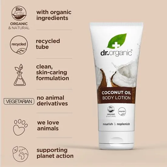 Dr. Organic Bioactive Skin Care Organic Virgin Coconut Oil Body Lotion 200ml
