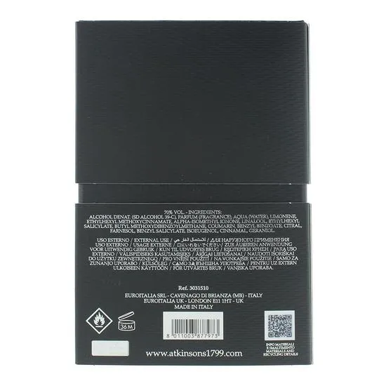 Atkinsons James Eau De Parfum 100ml