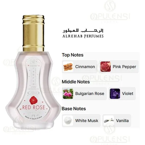 Al-Rehab Red Rose Eau De Parfum 35ml