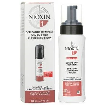 Nioxin Diameter System 4 Scalp & Hair Treatment Coloured Hair, Progressed Thinning, Colour Safe 200ml