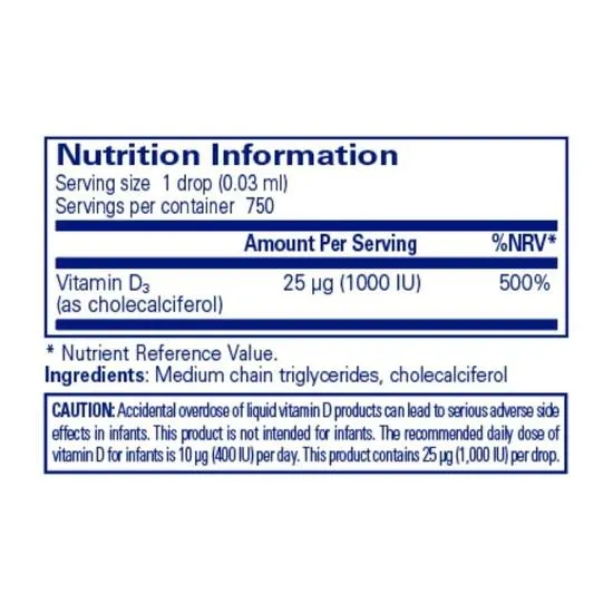 Pure Encapsulations Vitamin D3 Liquid 22.5ml