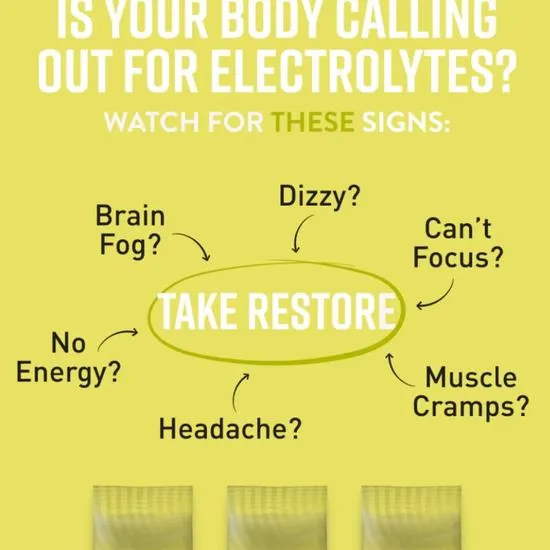 Hunter and Gather Restore Lemon & Lime Electrolyte Sachets 30 Sachets