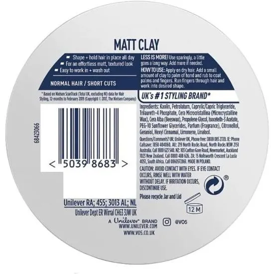 VO5 Extreme Style Matte Clay 75ml