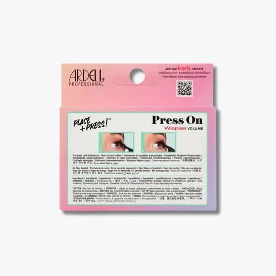 Ardell Press On Pre-Glued Underlash Extensions Wispies Natural 12pcs