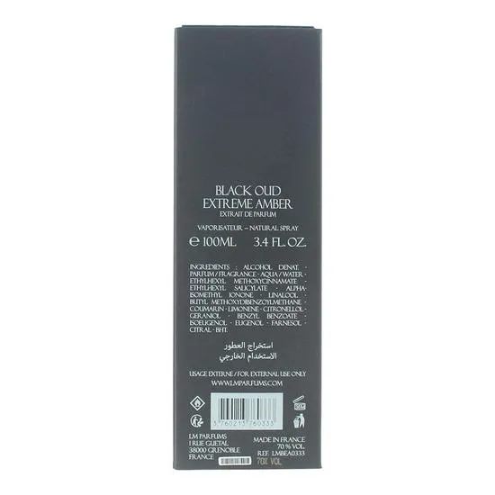 Laurent Mazzone Black Oud Extreme Amber Extrait De Parfum 15ml