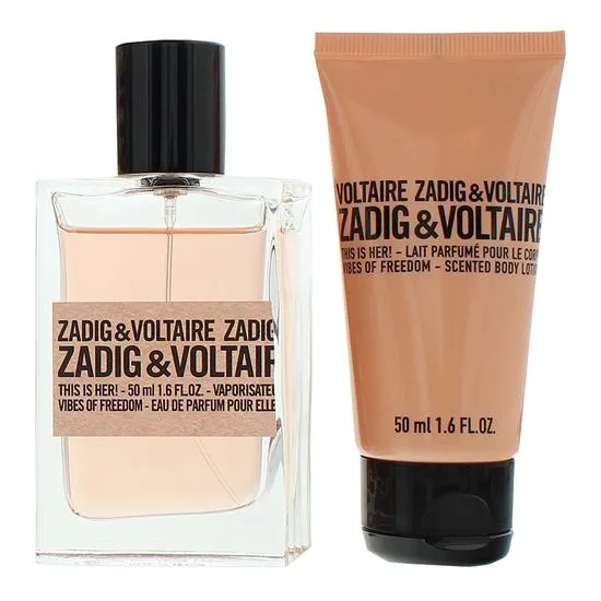 Zadig & Voltaire This Is Her! Vibes Of Freedom Eau De Parfum + Body Lotion 50ml