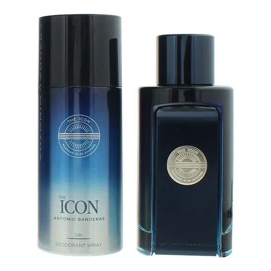 Antonio Banderas The Icon Eau De Toilette + Deodorant Spray Gift Set 100ml