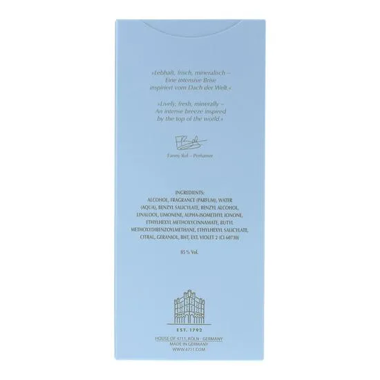 4711 Acqua Colonia Intense Pure Breeze Of Himalaya Eau De Cologne 170ml