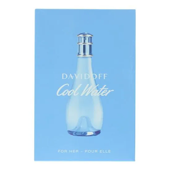 Davidoff Cool Water For Her Eau De Toilette Gift Set 30ml Eau De Toilette + 75ml Body Lotion