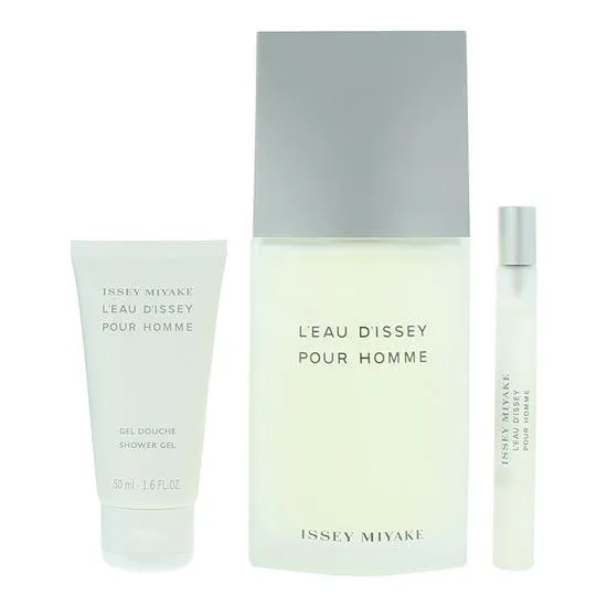 Issey Miyake L'Eau D'Issey Pour Homme Eau De Toilette Gift Set 75ml EDT + 50ml Shower Gel