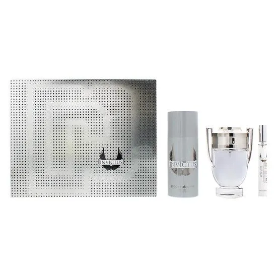 Paco Rabanne Invictus Eau De Toilette Gift Set 100ml & 20ml