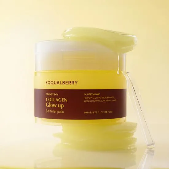 Eqqualberry Collagen Glow Up Gel Toner Pad 60 Pads