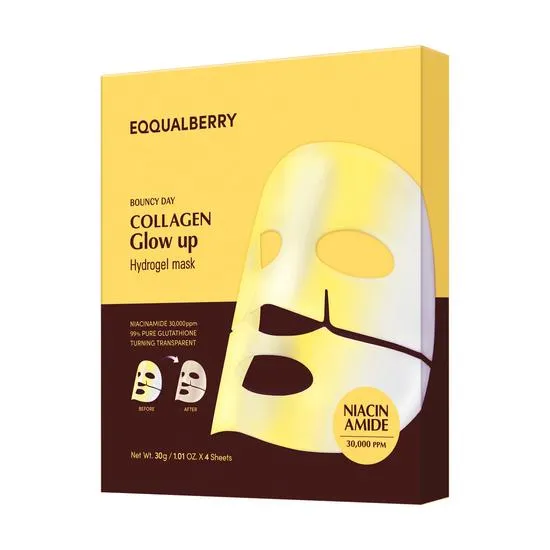 Eqqualberry Collagen Glow Up Hydrogel Mask Packs