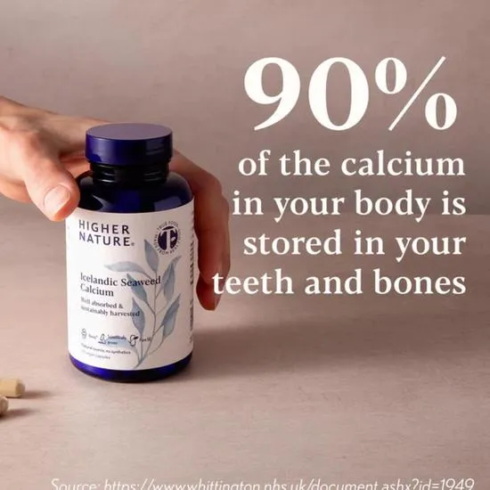 Higher Nature Icelandic Seaweed Calcium Capsules 60 Capsules